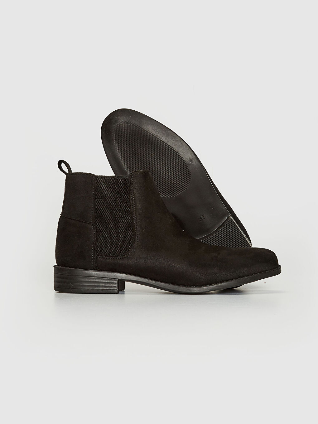 Жіночі замшеві чоботи Челсі-4