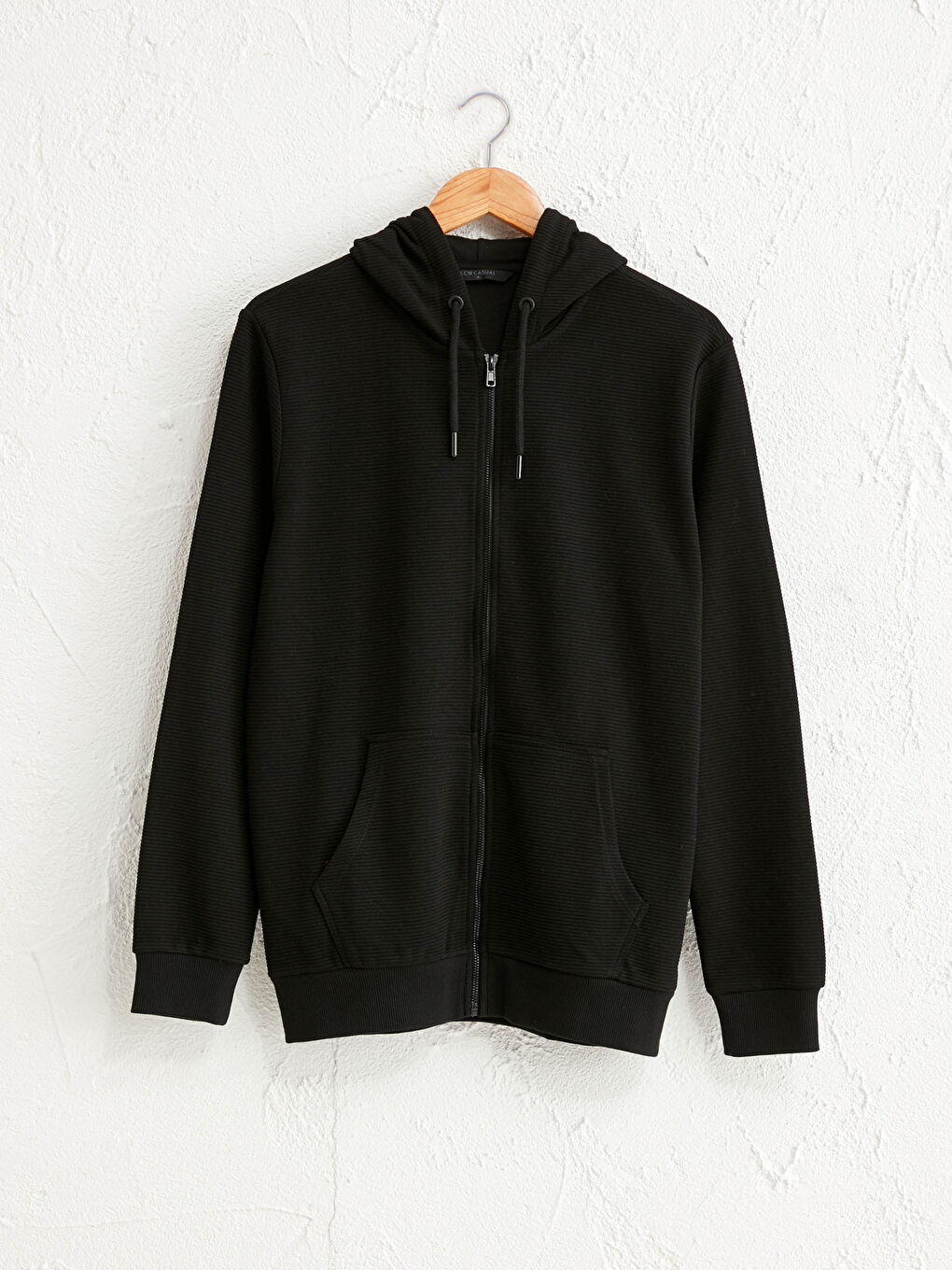 Zip-Down Basic Hoodie