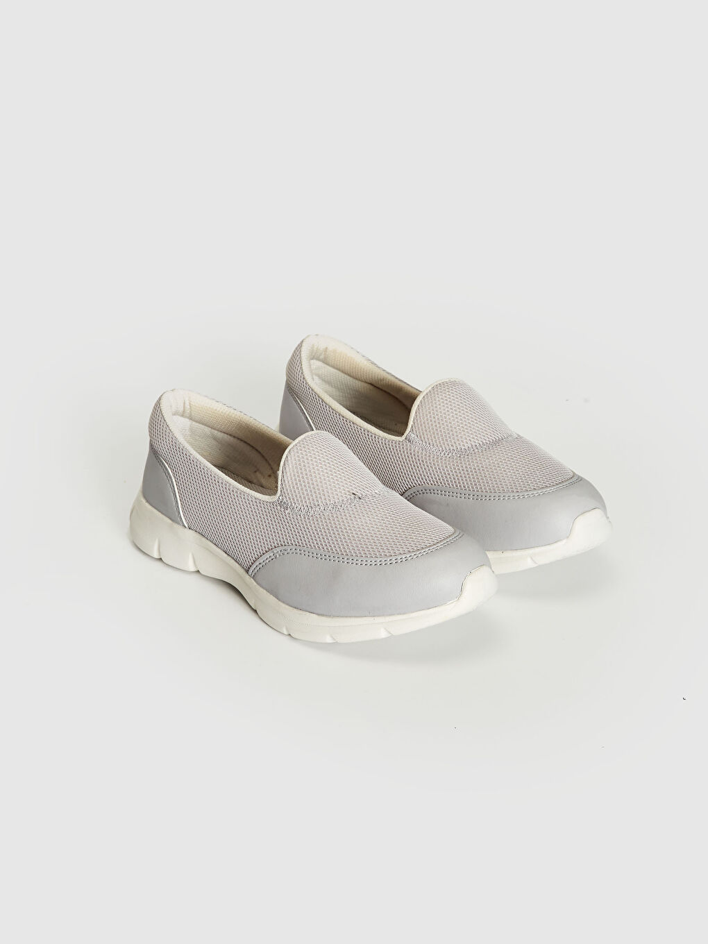 Gri Kadın Slip On Aktif Spor Ayakkabı-1