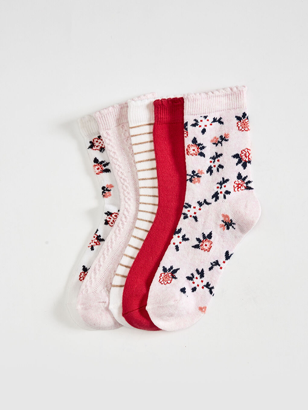 Girls' Ankle Socks 5 Pack