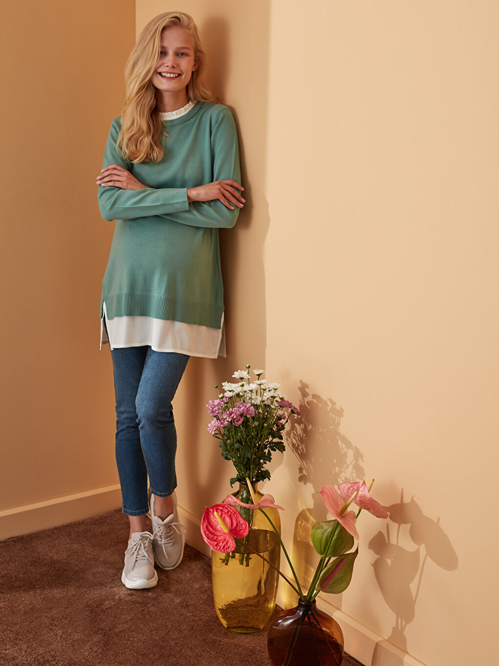 LCWAIKIKI Maternity Mutterschaft Quecksilber Schmale Jeanshose -0WG181Z8-507