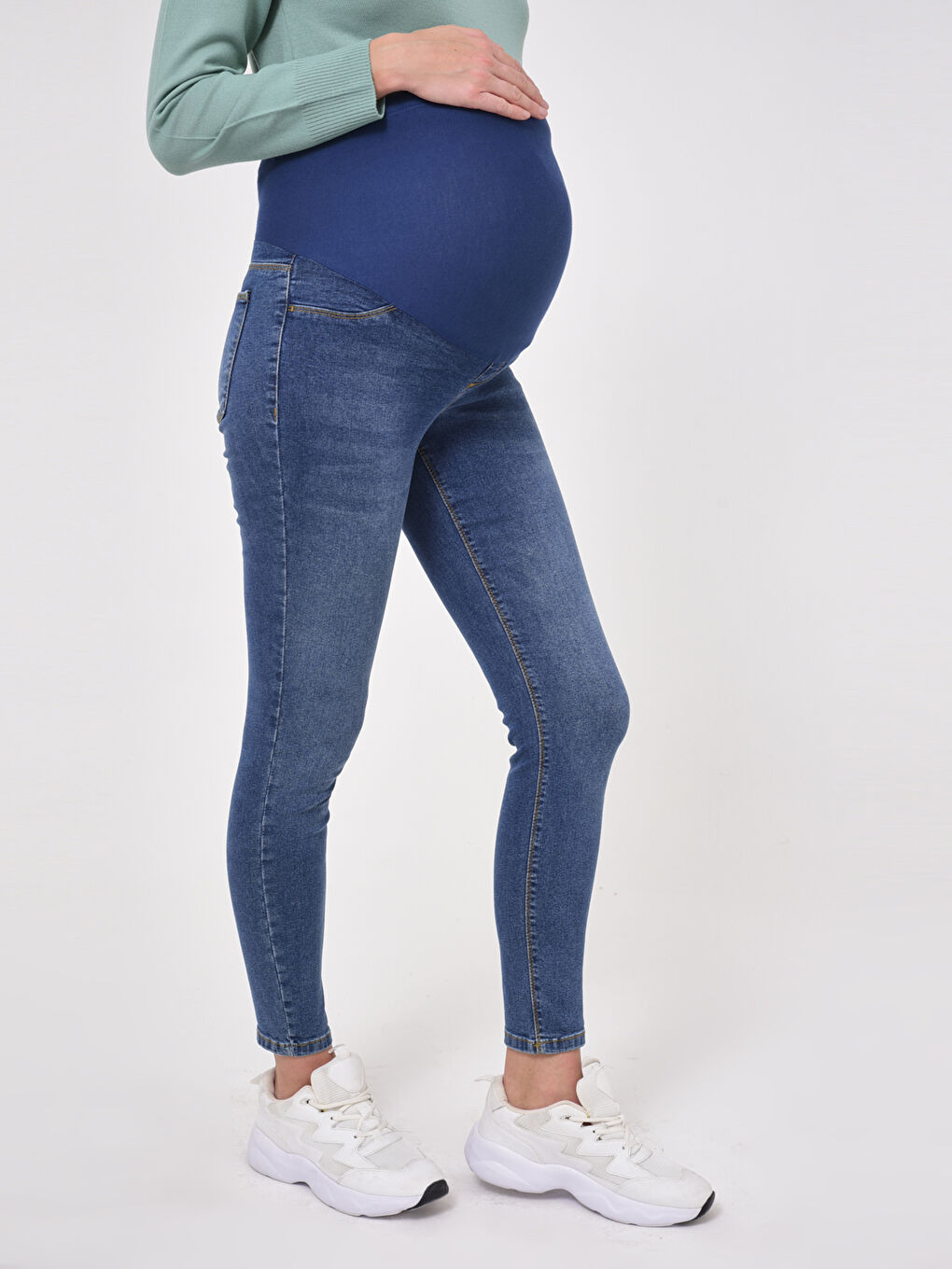 LCWAIKIKI Maternity Mutterschaft Quecksilber Schmale Jeanshose -0WG181Z8-507