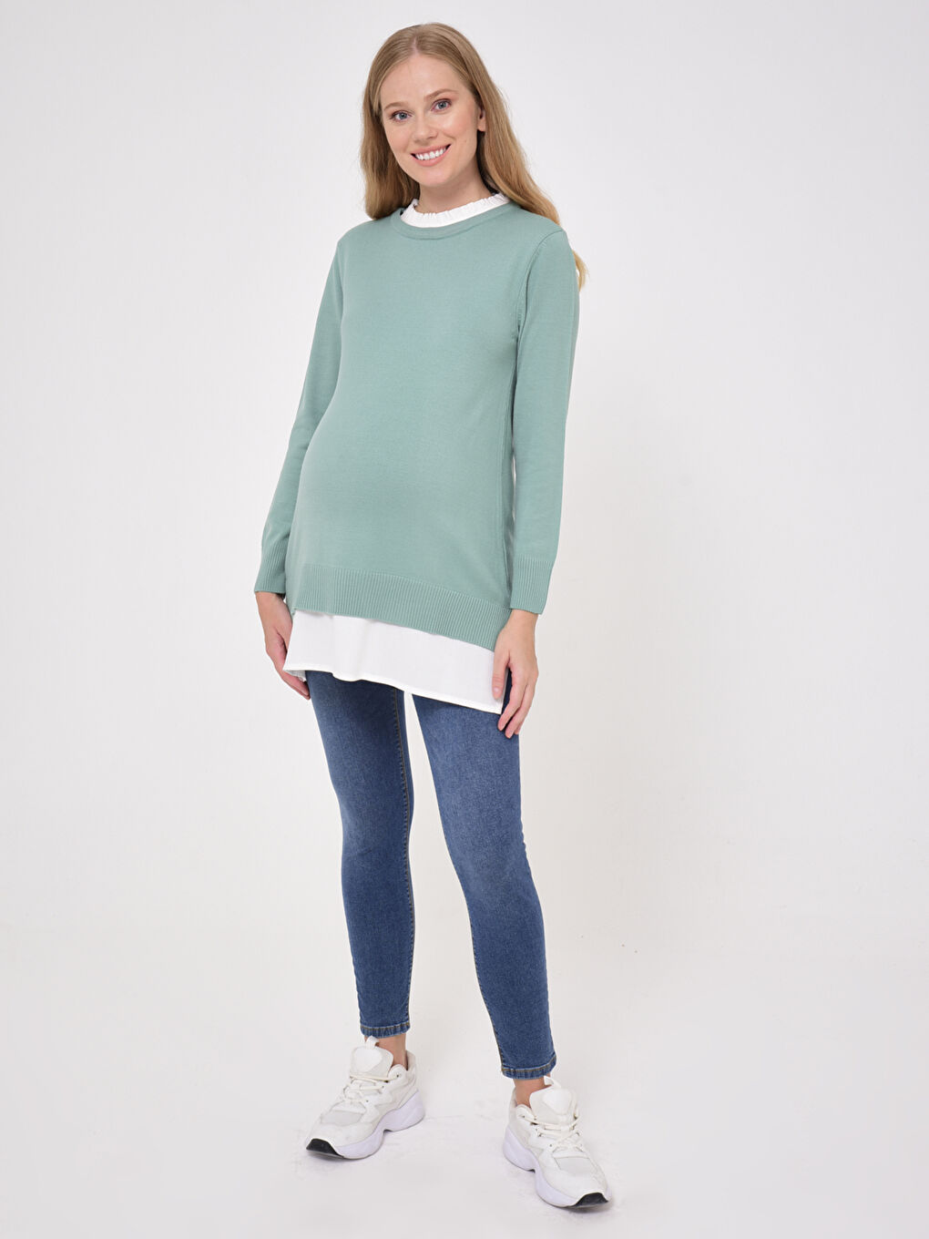 LCWAIKIKI Maternity Mutterschaft Quecksilber Schmale Jeanshose -0WG181Z8-507