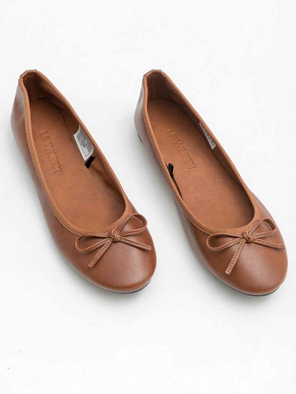 Kahverengi Kadın Fiyonk Detaylı Babet Ayakkabı