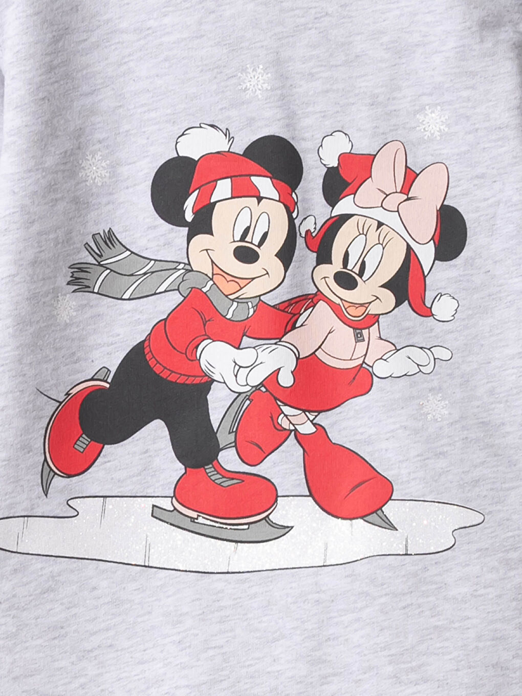 طقم بيجاما مطبوع ميكي ماوس للبنات الصغار-2