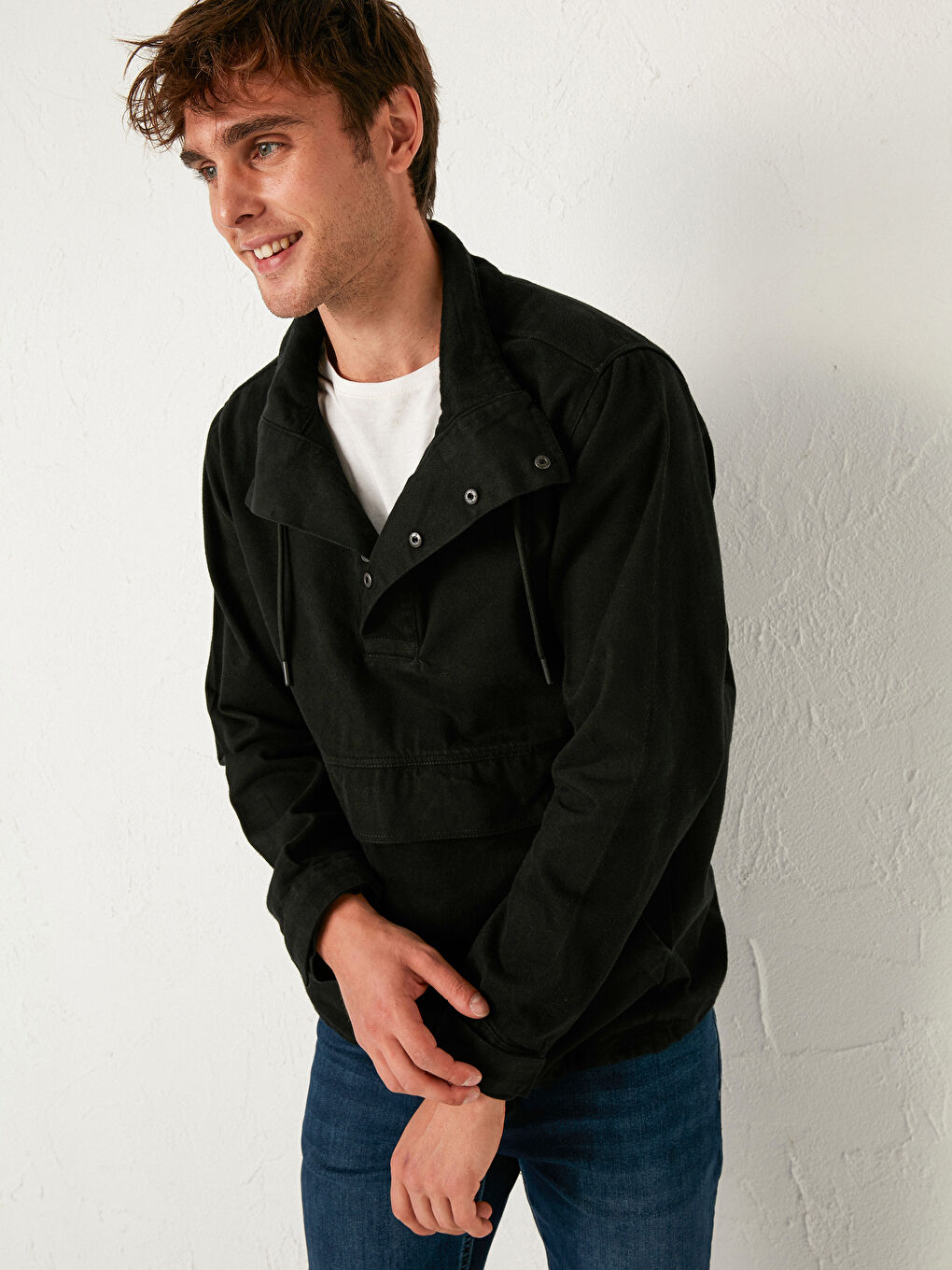 LC Waikiki Standard Form Gabardine Coat -0WG343Z8-CVL