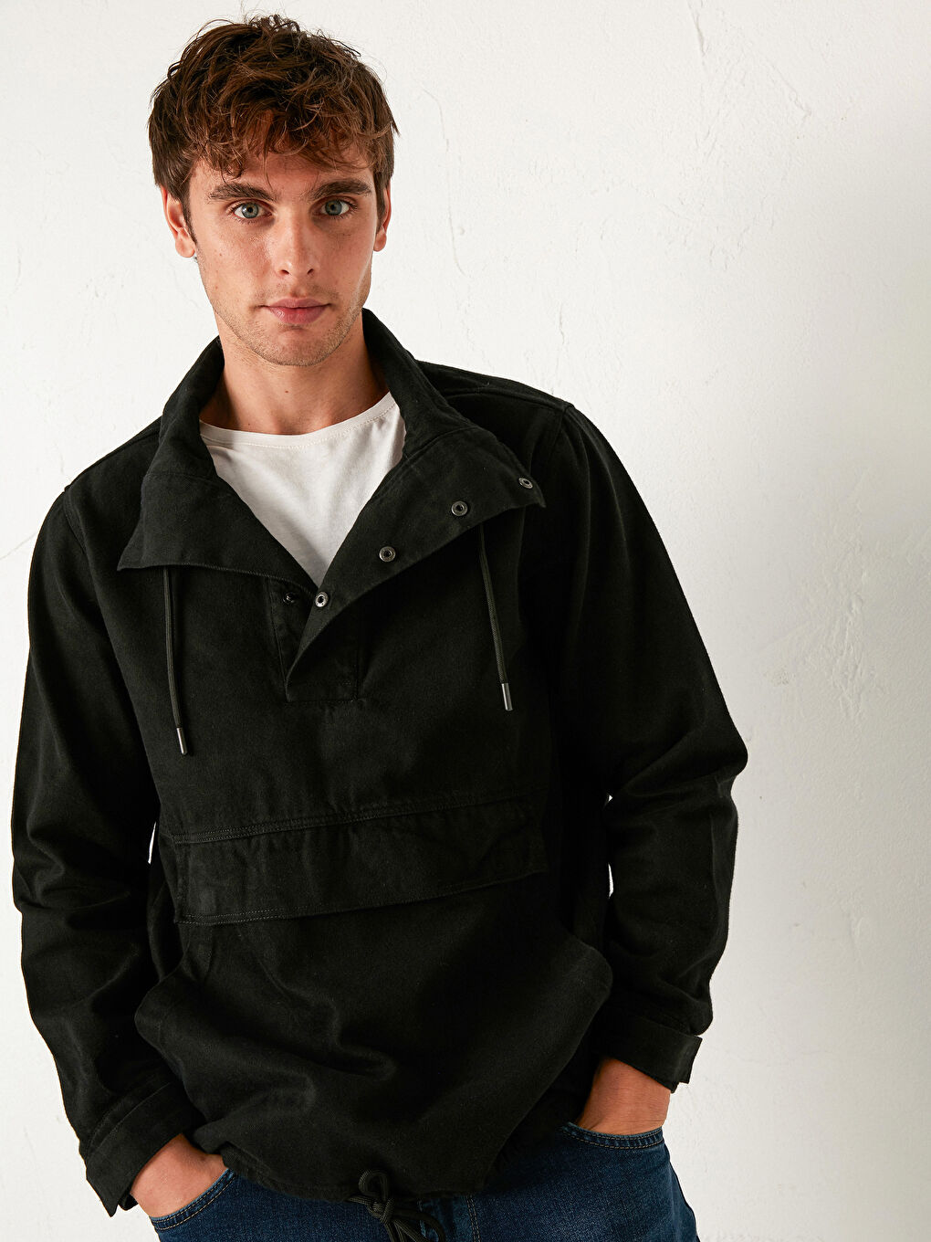 LC Waikiki Standard Form Gabardine Coat -0WG343Z8-CVL