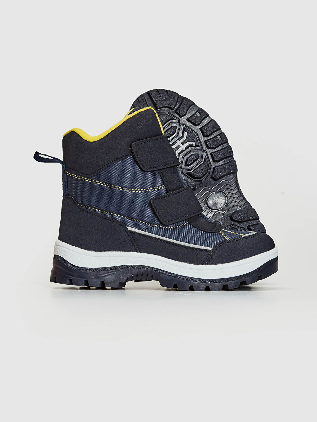 Lacivert Erkek Çocuk Cırt Cırtlı Kar Botu-3