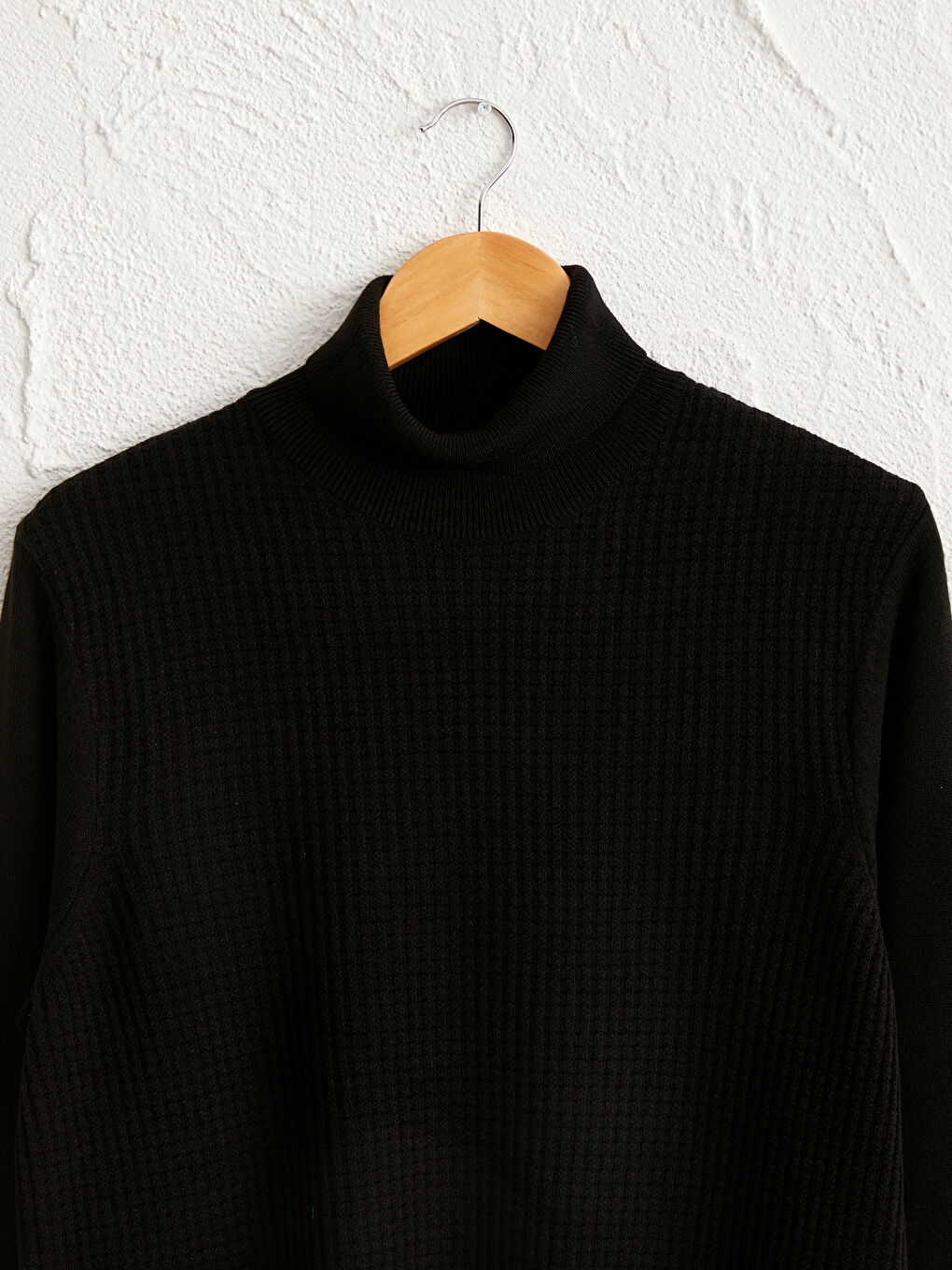 Биік жағалы трикотаж жемпір-2