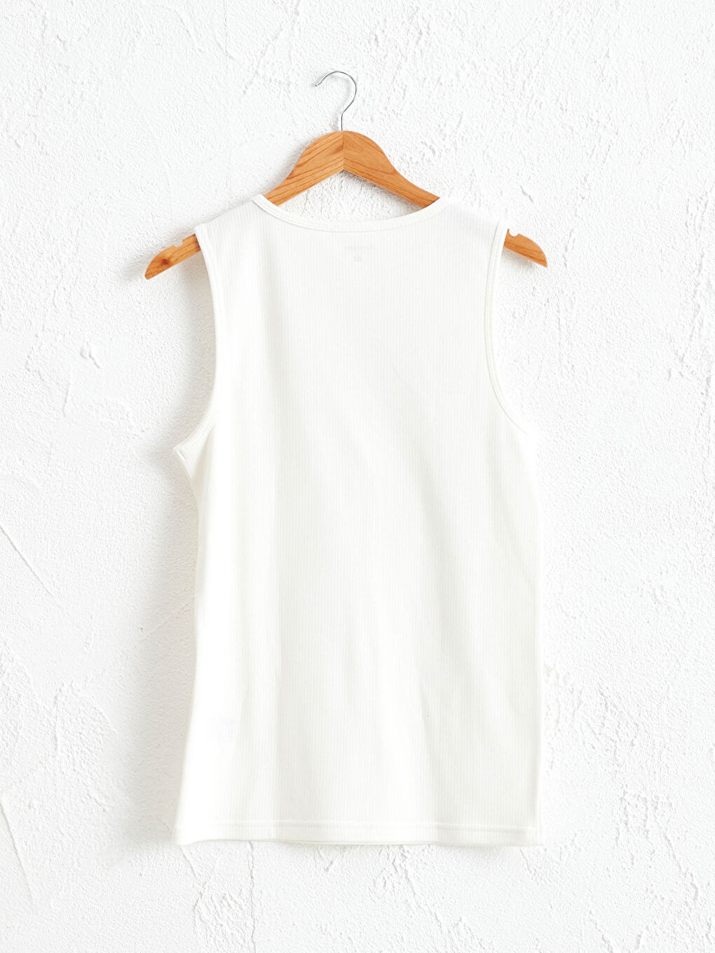 Ekru Standart Kalıp Basic Termal Atlet-1