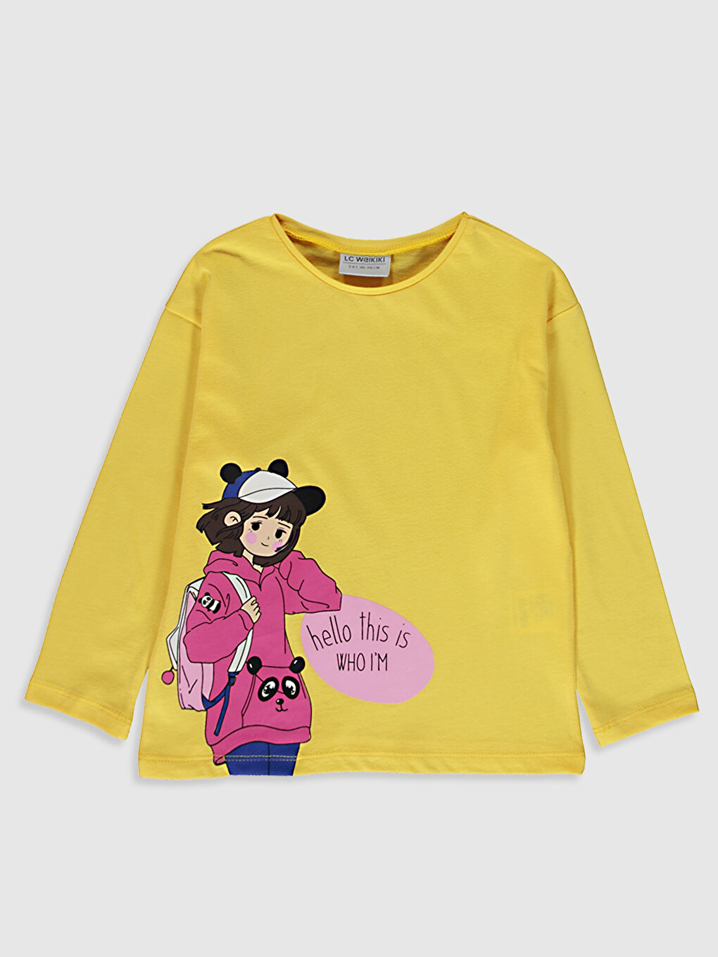 Футболка з принтом для дівчаток з бавовни