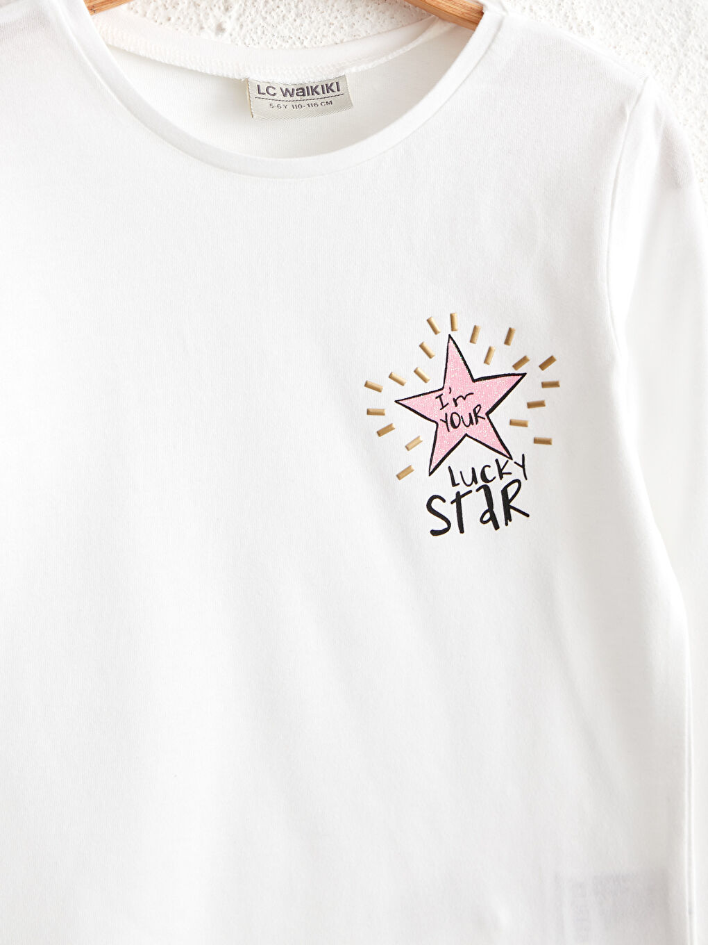 Хлопковая футболка с принтом для девочек-2