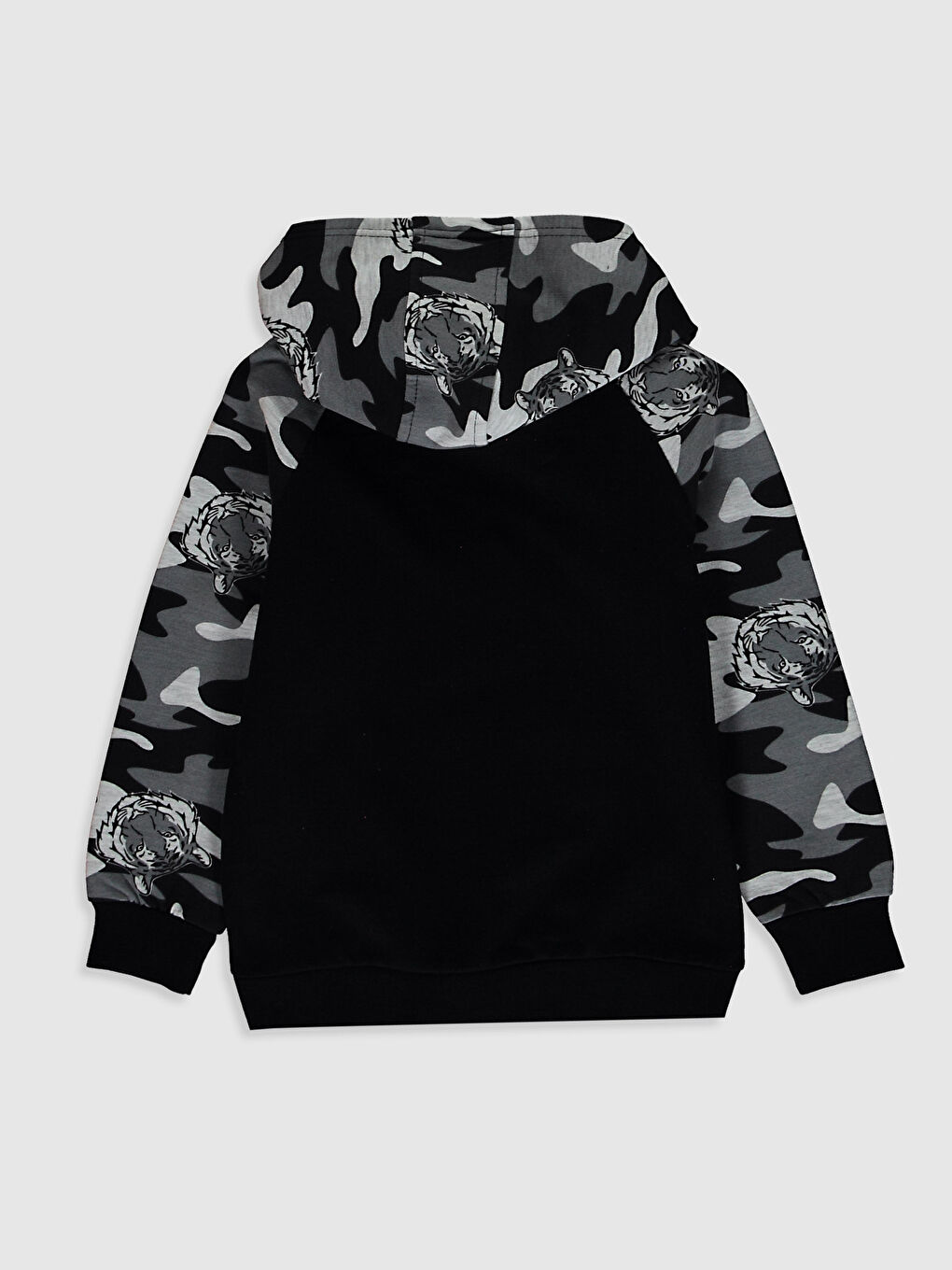 Толстовка с капюшоном с принтом для мальчиков-1