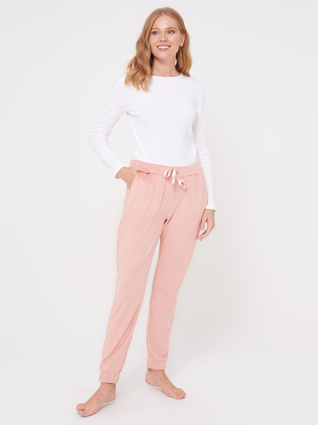 Standard Fit Velvet Women Velvet Pajama Bottom-1