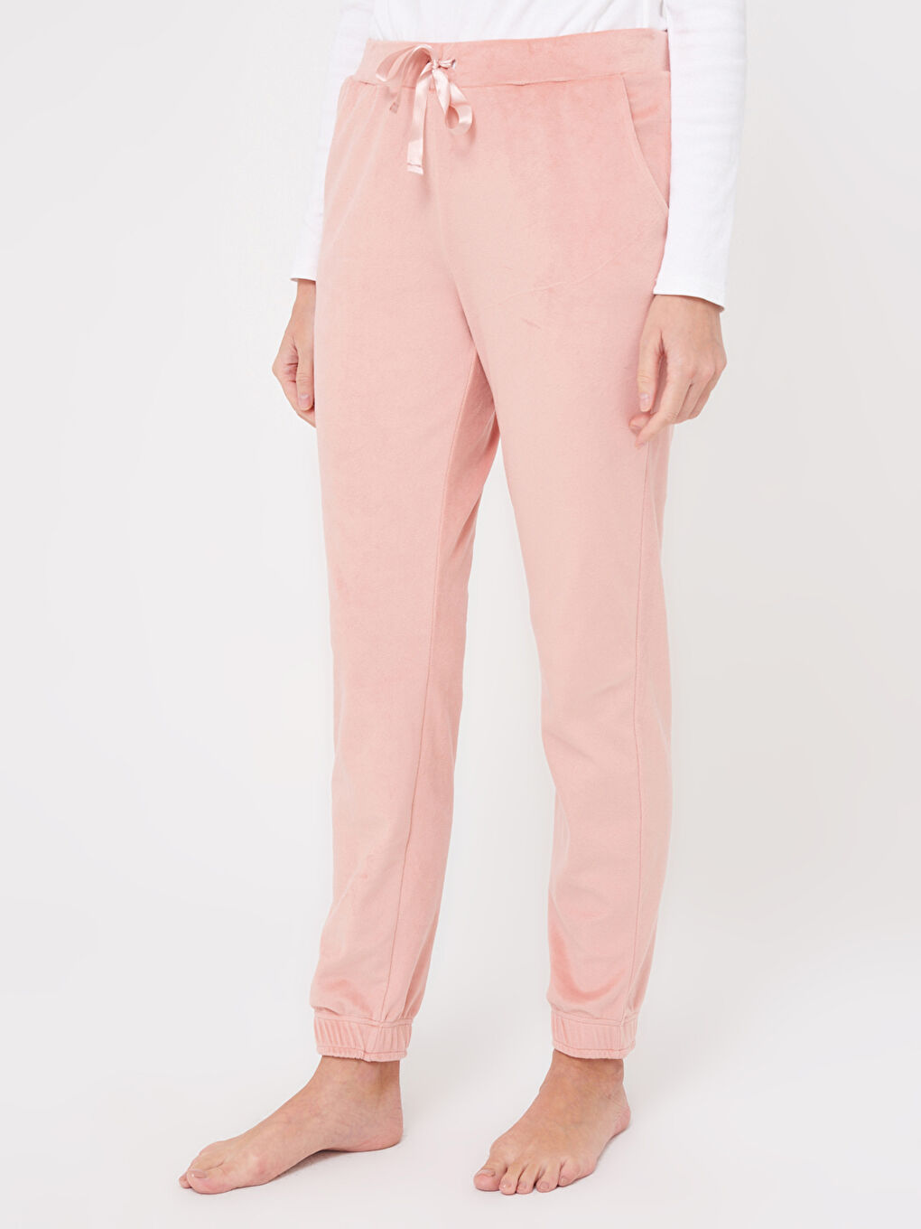 Standard Fit Velvet Women Velvet Pajama Bottom-3