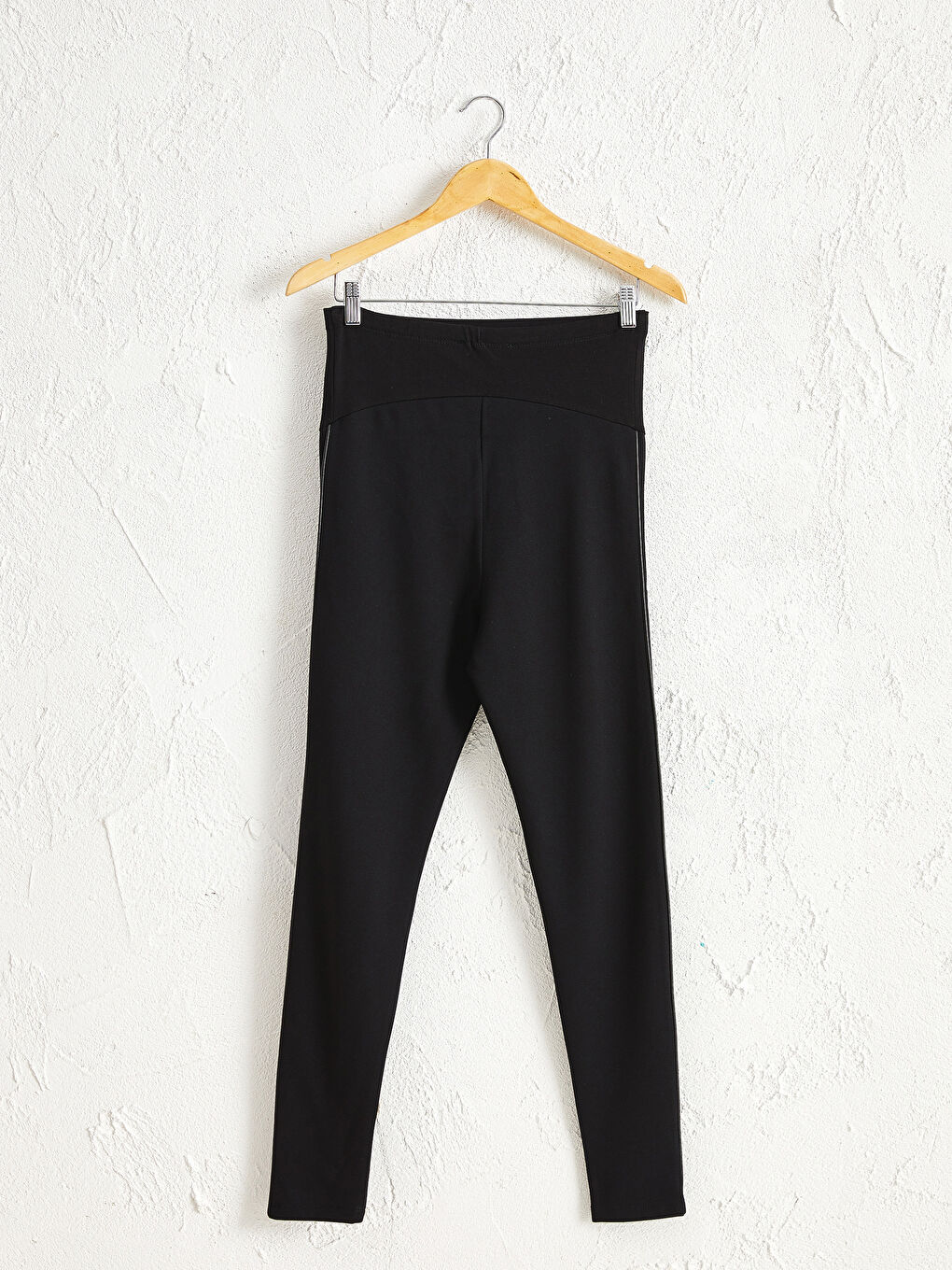 Siyah Esnek Uzun Hamile Tayt-1