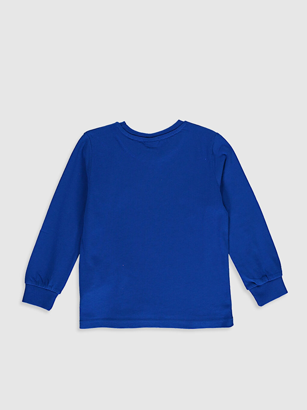 Mavi Erkek Çocuk Pamuklu Basic Tişört-1