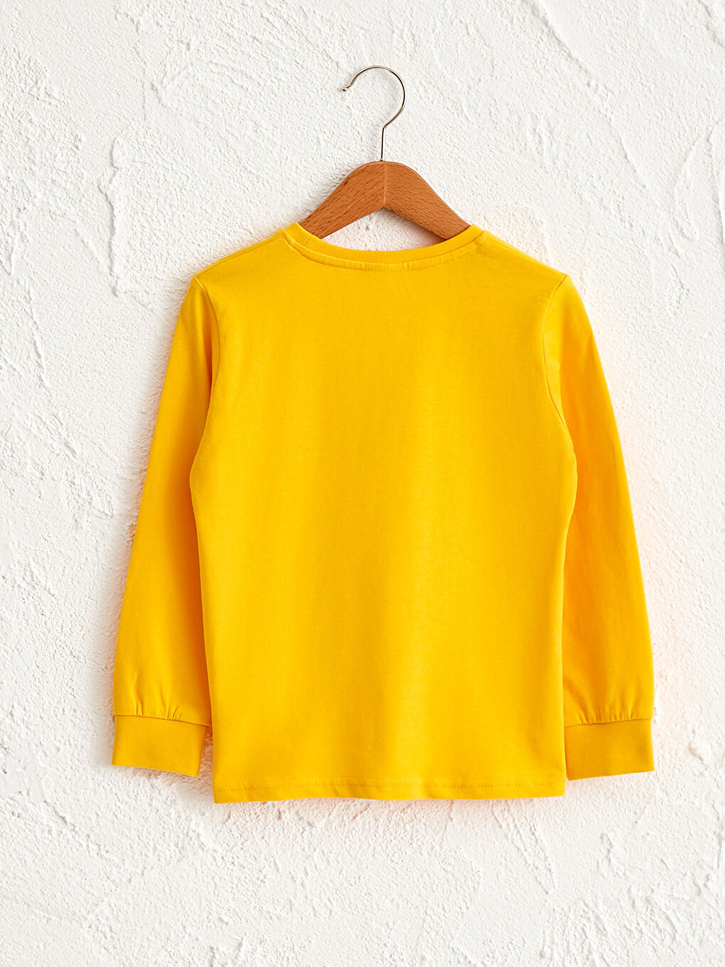 Sarı Erkek Çocuk Baskılı Pamuklu Tişört-1