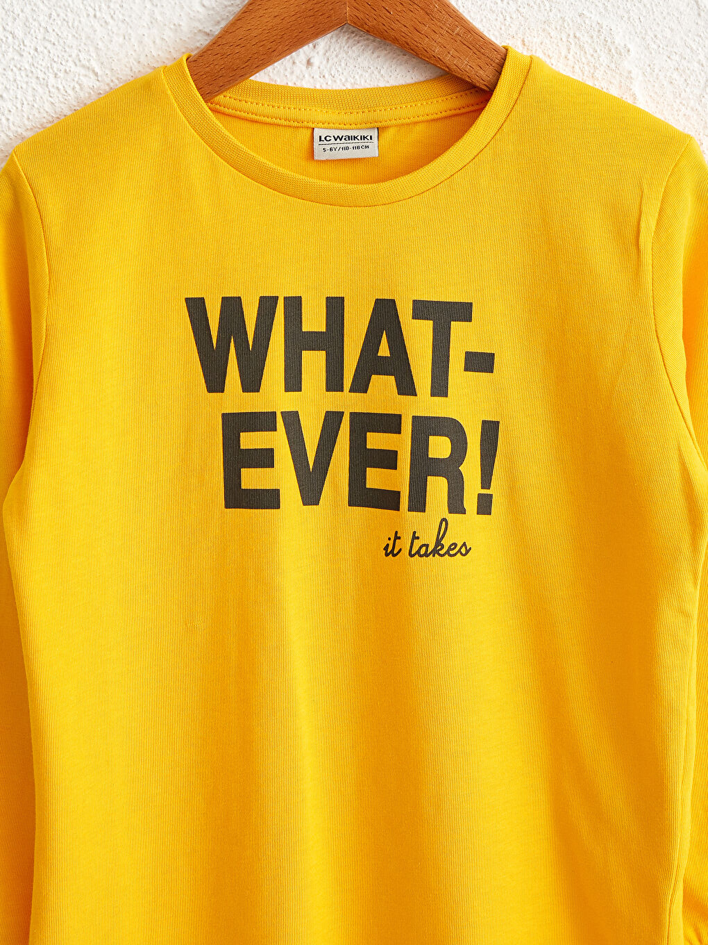 Sarı Erkek Çocuk Baskılı Pamuklu Tişört-2