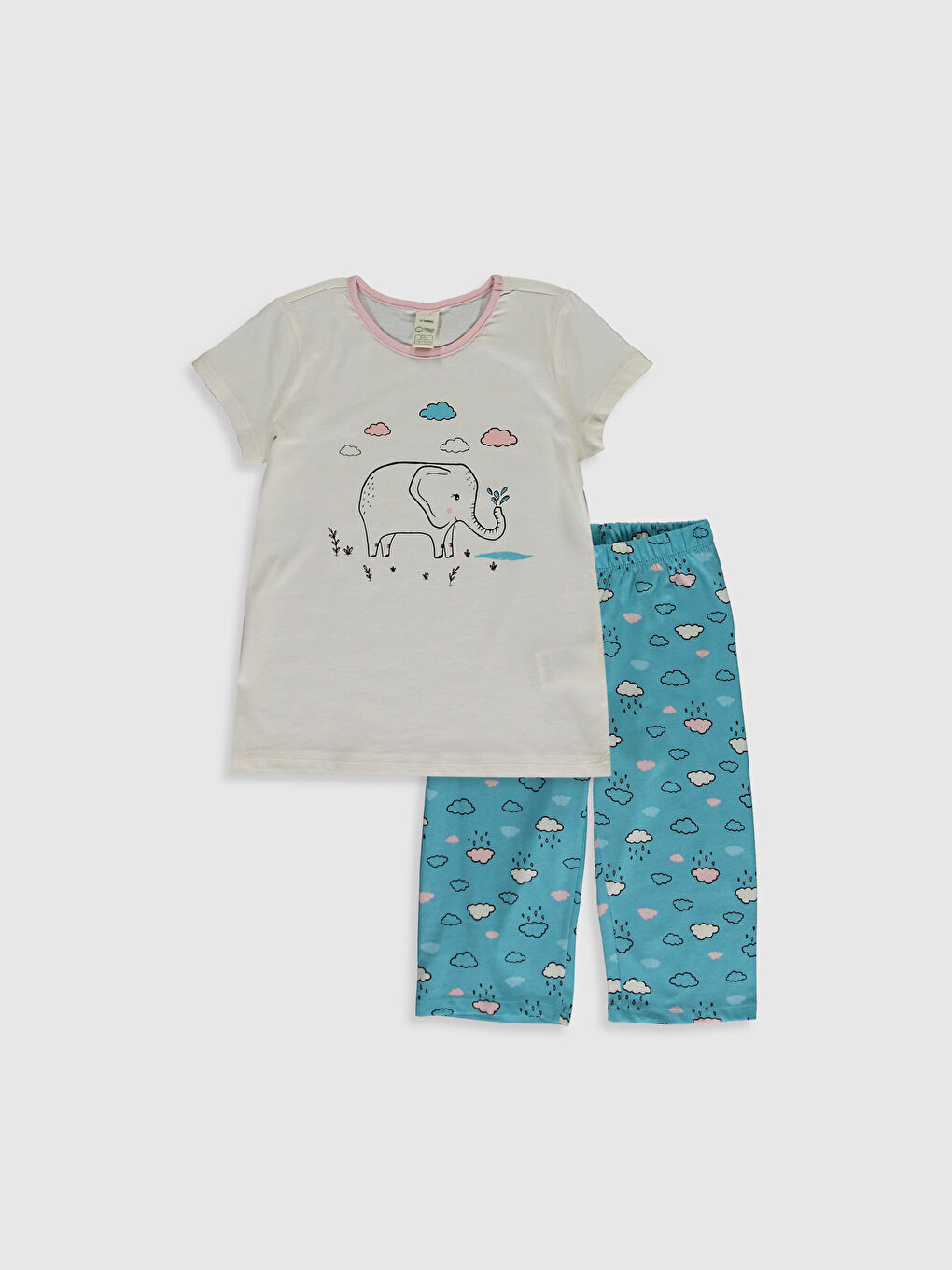 LCW Kids Girl's Printed Pyjamas Set -0WG701Z4-FRC