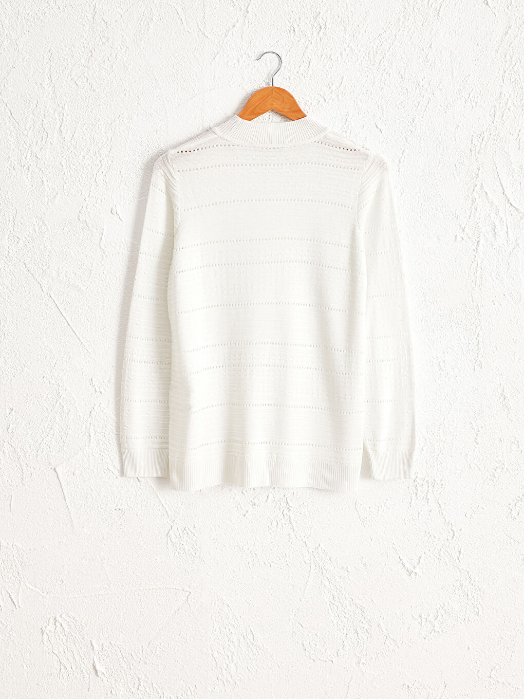 LCWAIKIKI Classic Selbst gemusterter dünner Strickpullover -0WG719Z8-EEW