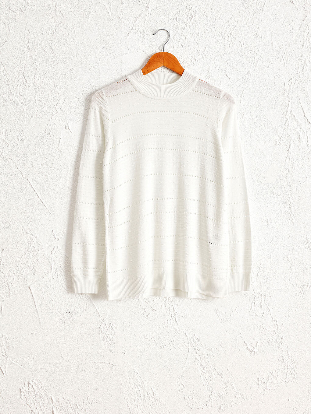 LCWAIKIKI Classic Selbst gemusterter dünner Strickpullover -0WG719Z8-EEW