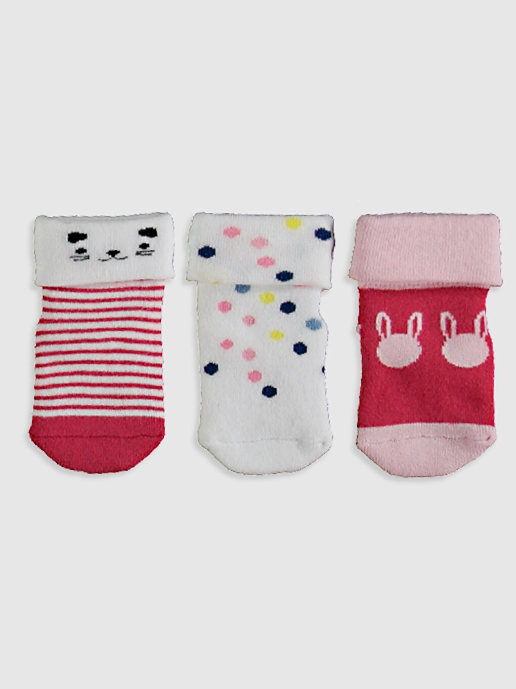 Сәби қыздарға арналған тобық шұлықтары 3 данадан тұратын-1