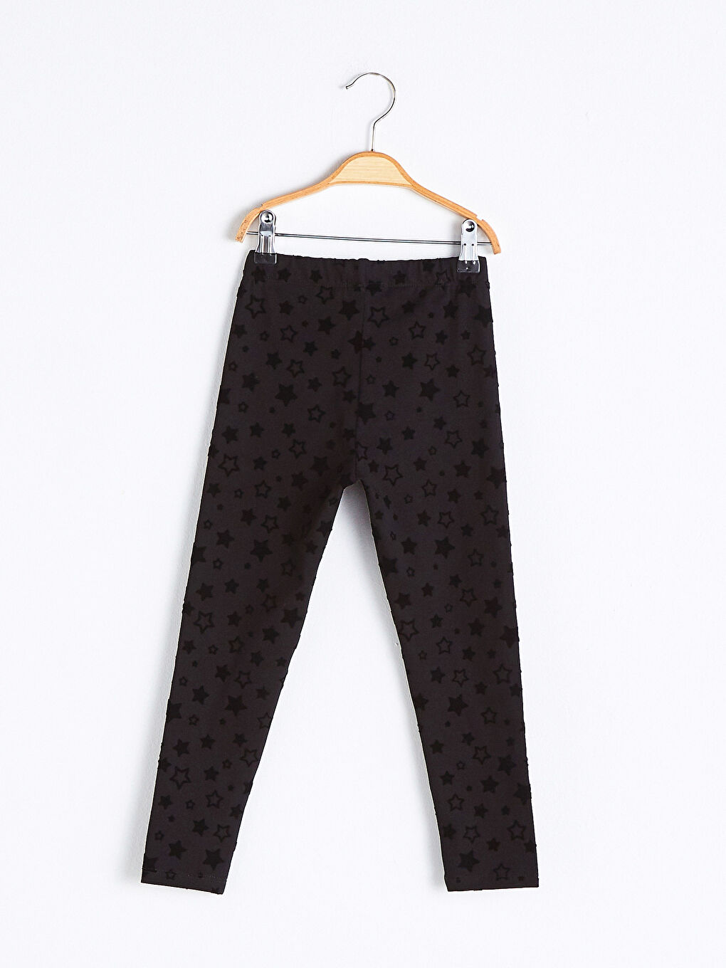 Siyah Kız Çocuk Pamuklu Tayt-1