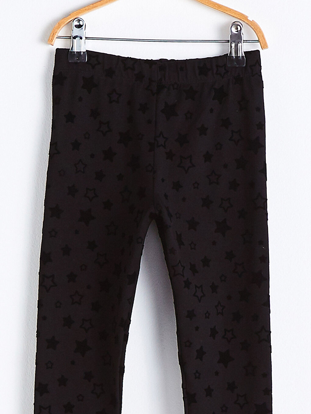 Siyah Kız Çocuk Pamuklu Tayt-2