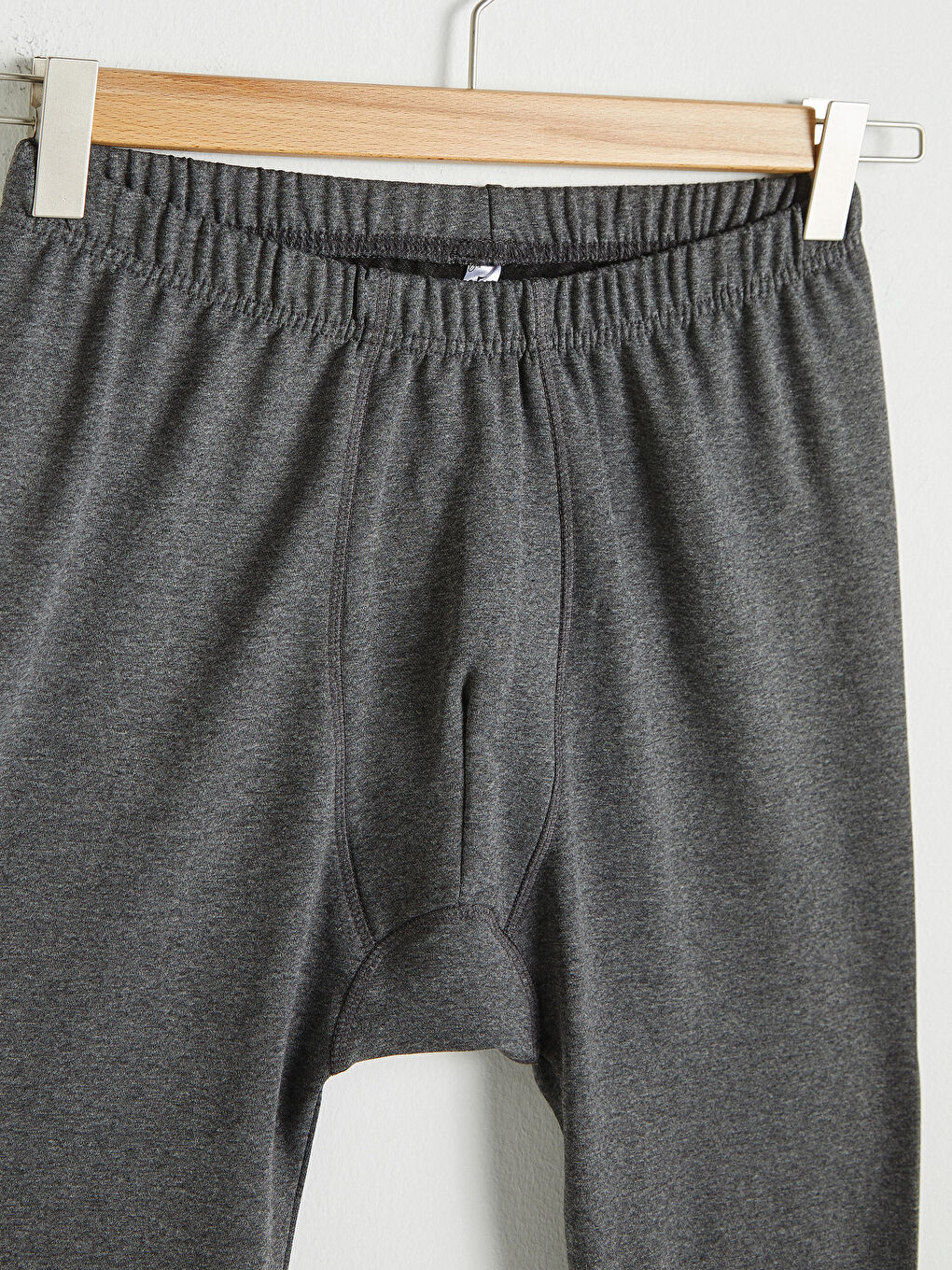 Antrasit Standart Kalıp Termal Pijama Alt-5