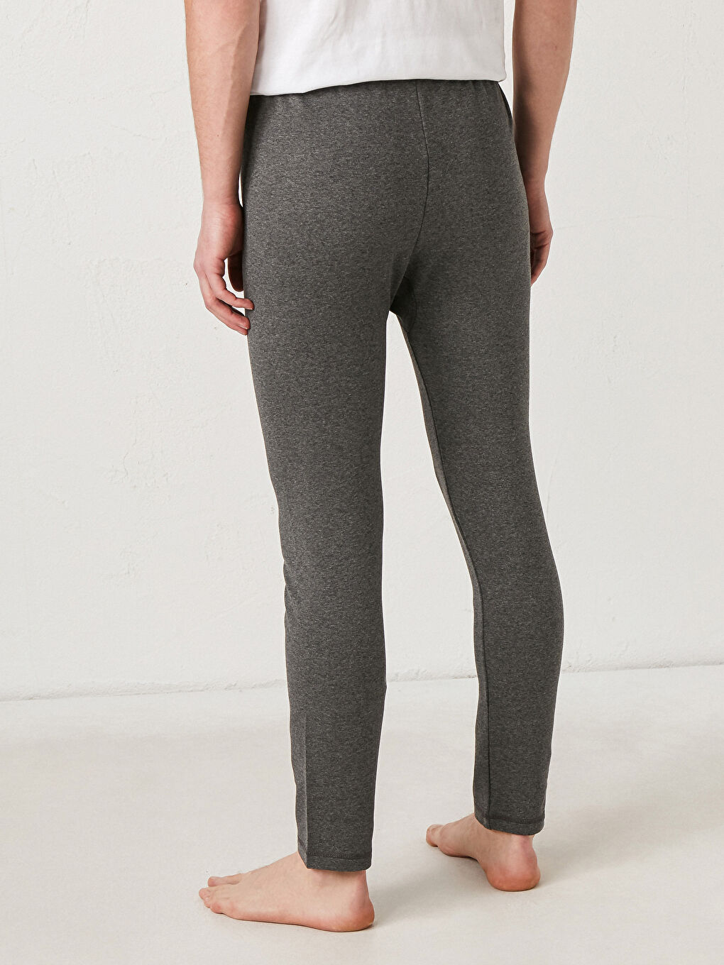 Antrasit Standart Kalıp Termal Pijama Alt-2