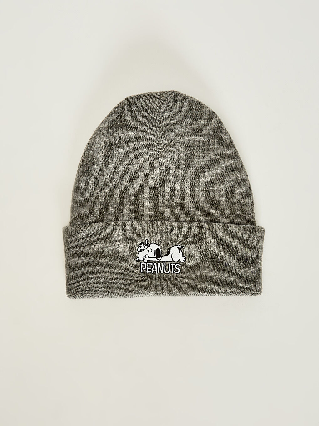 Gri Snoopy Lisanslı Triko Bere