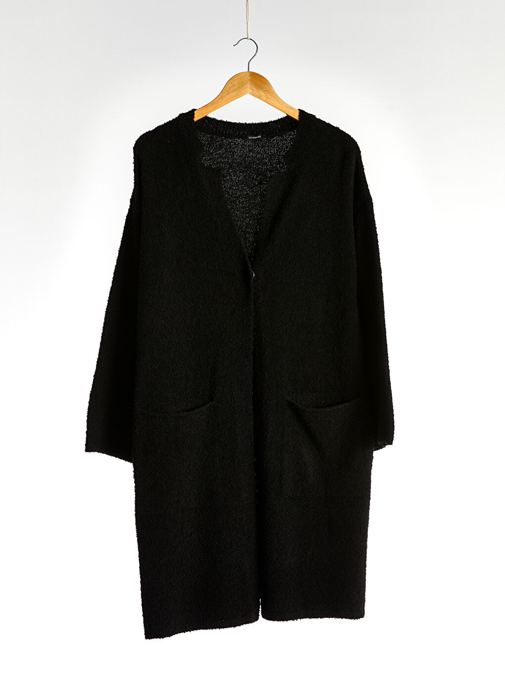 Cardigan à col en V et manches longues pour Femmes avec poches-1