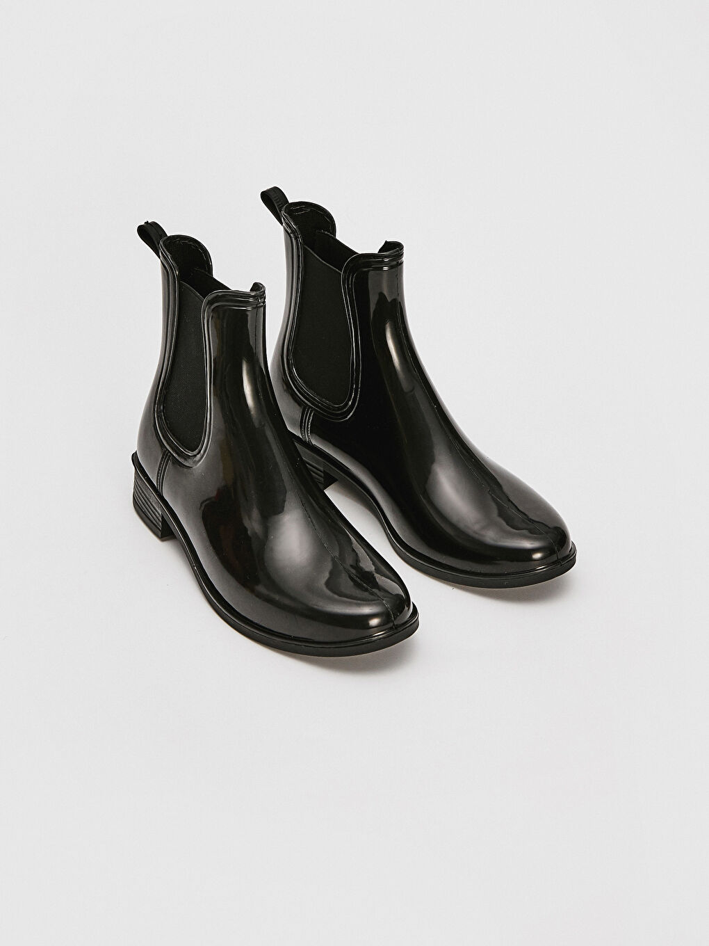 Bottes Brillantes à Talons Bas pour Femmes