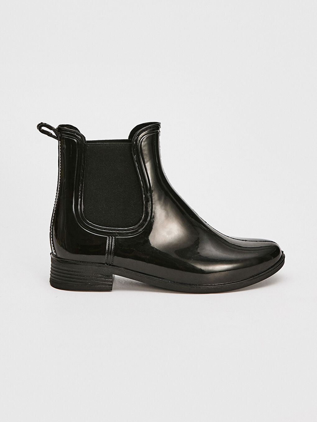 Bottes Brillantes à Talons Bas pour Femmes-1