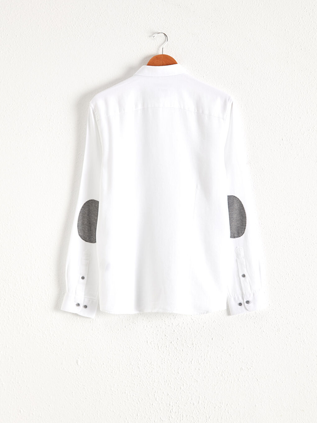 Beyaz Slim Fit Uzun Kollu Poplin Gömlek-1