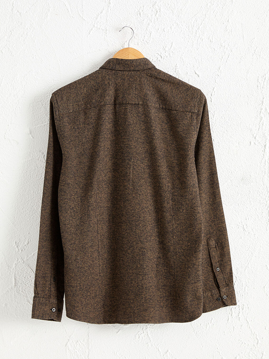 ерлерге арналған тар пішім ұзын жең добби матасы жейде-2