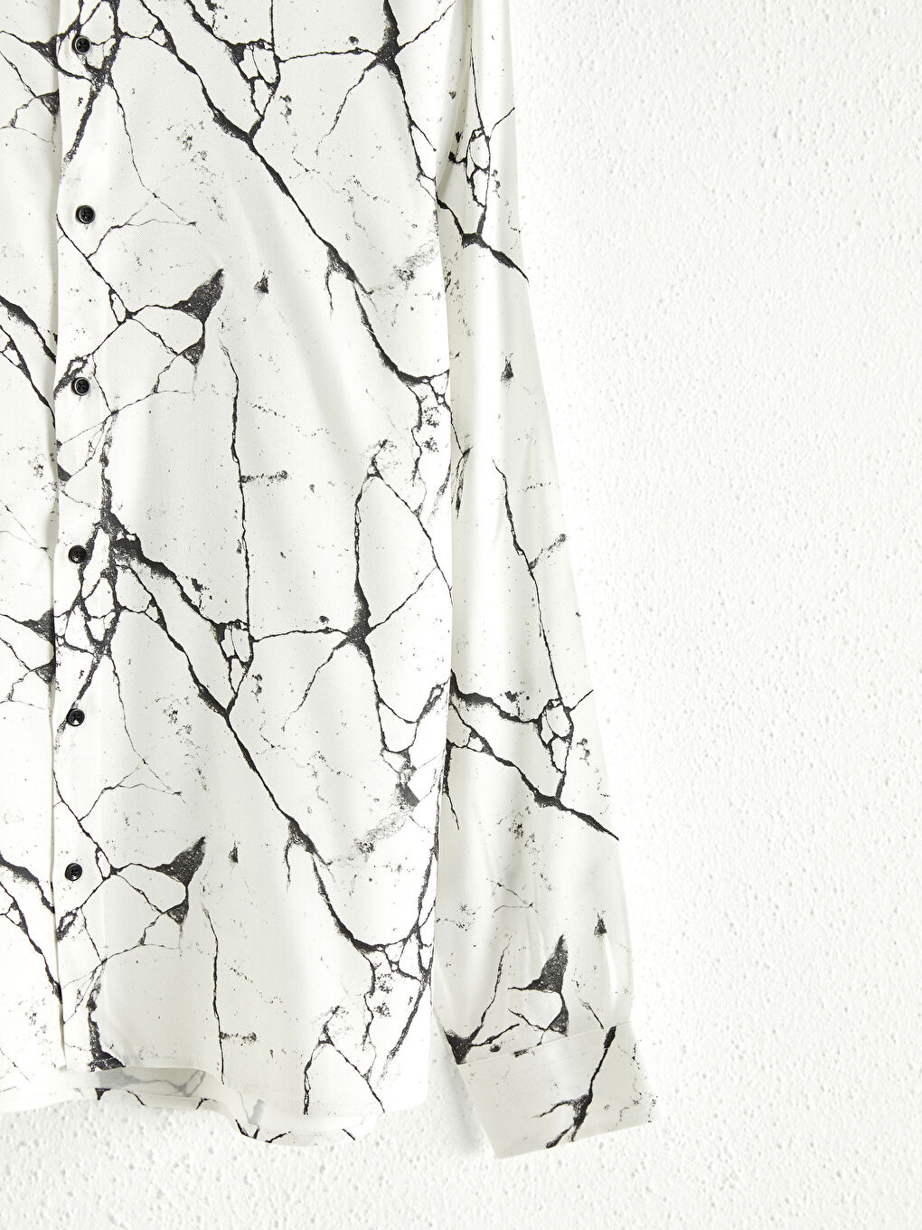 Slim Fit Long Sleeve Viscose Shirt-3
