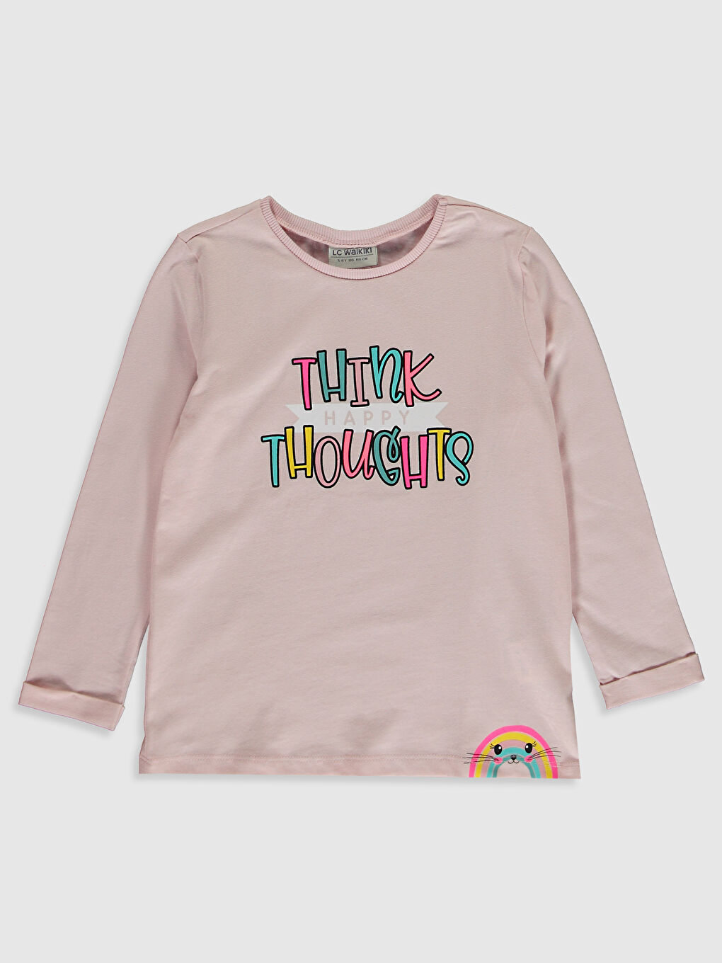 Футболка з принтом для дівчаток з бавовни