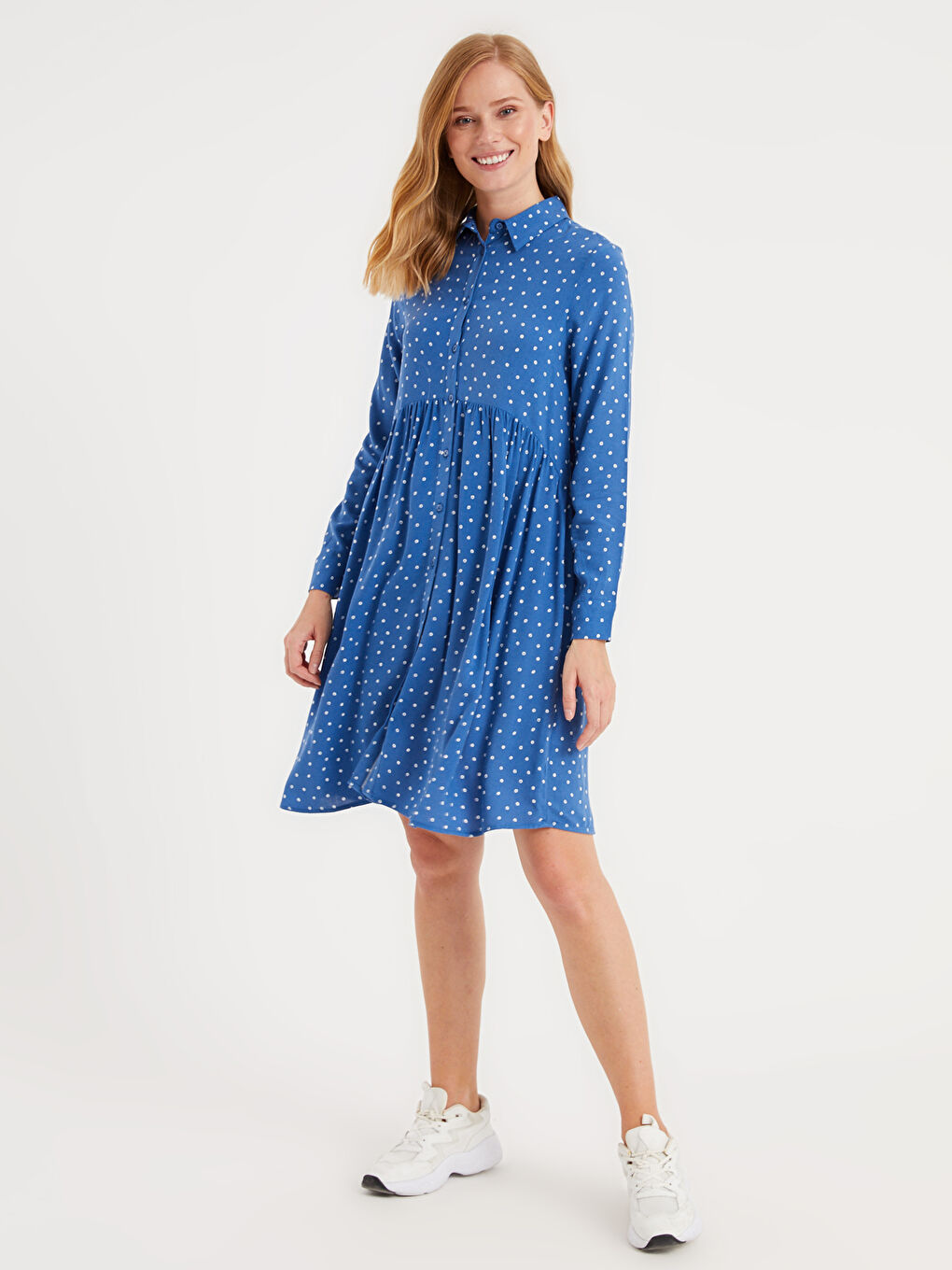 LCWAIKIKI Maternity Gemustertes Viskose Umstandskleid -0WH407Z8-LQQ