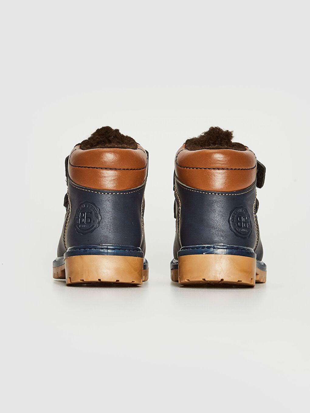 Lacivert Erkek Çocuk Kürk Astarlı Cırt Cırtlı Bot-4