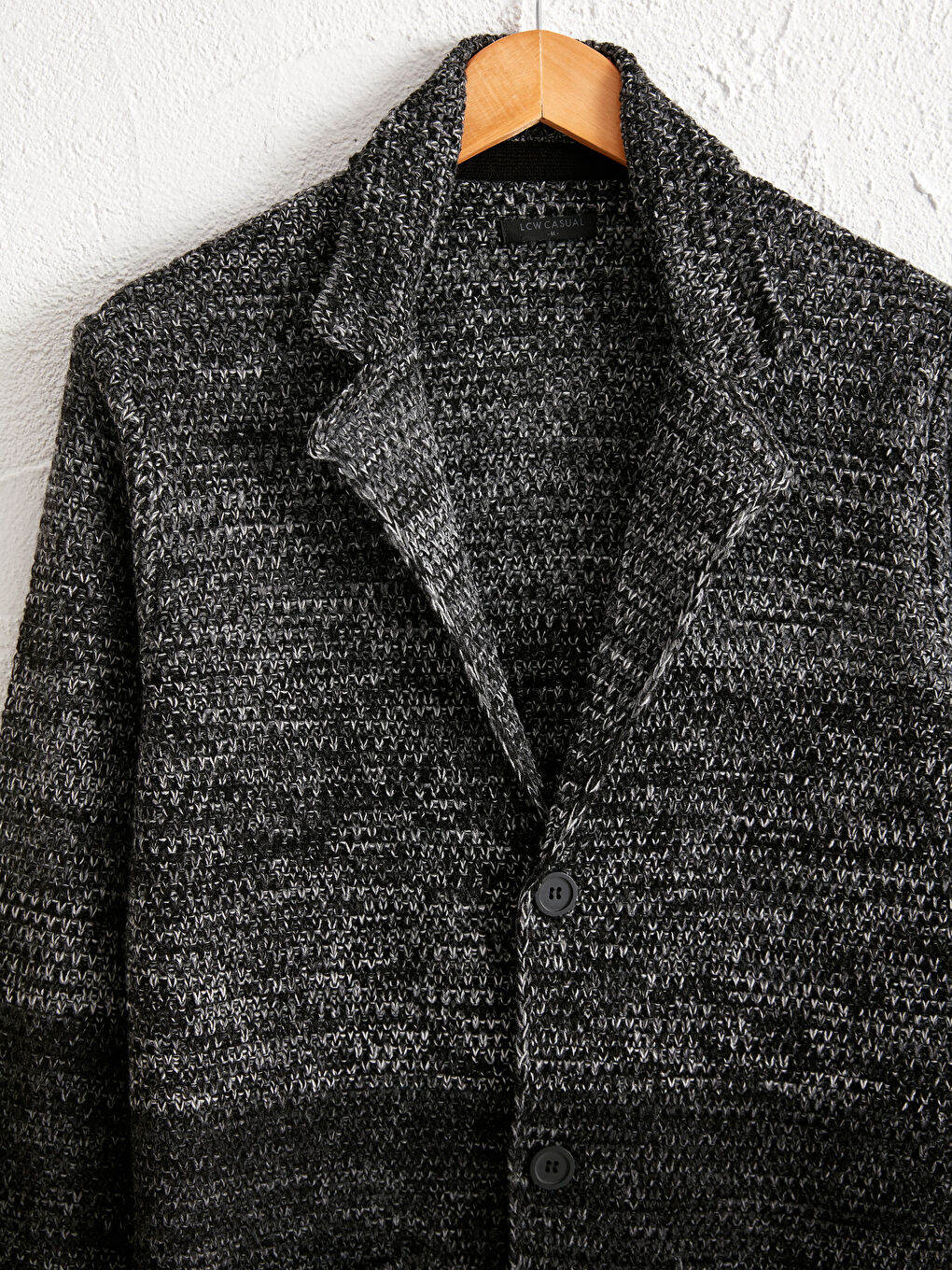 Düğme Detaylı İnce Triko Hırka-2