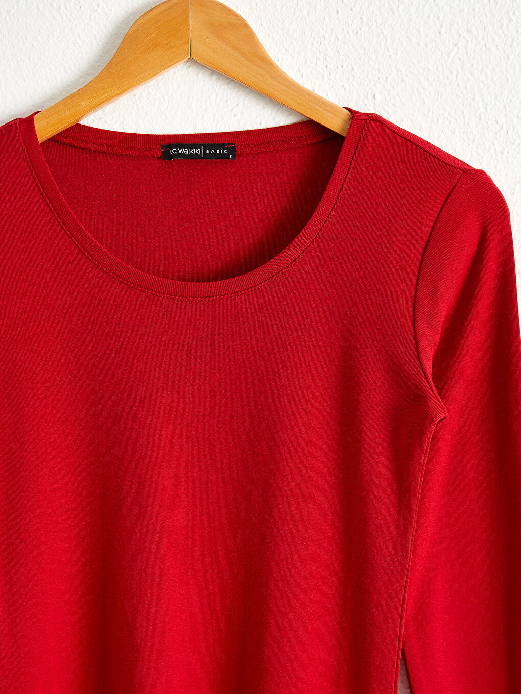 Crew Neck Cotton Basic T-Shirt-2