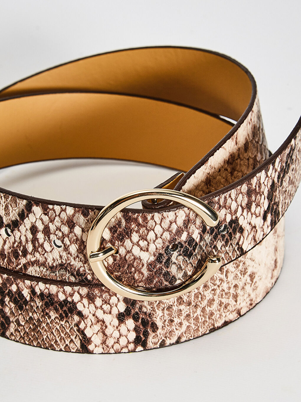 Yılan Derisi Görünümlü Kemer-1