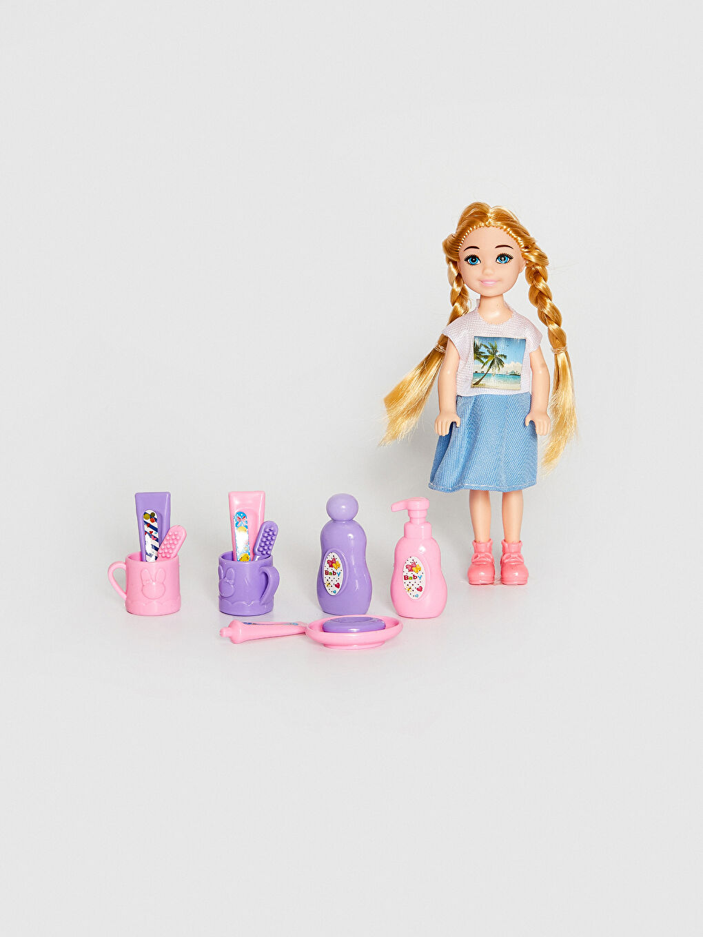 Girl's Toy Doll Hairdresser Set-1