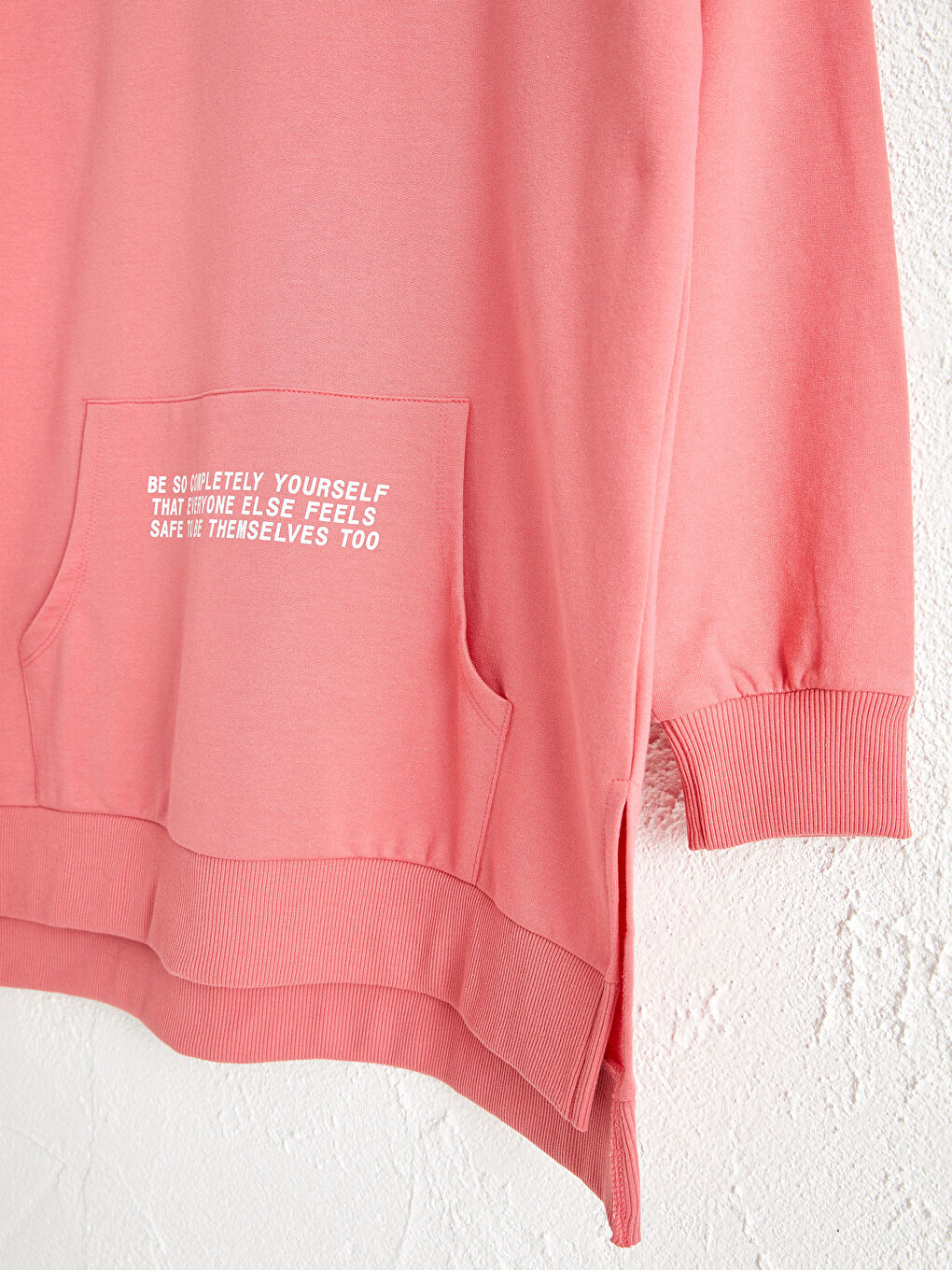 LCW Vision Sweatshirt mit Slogan-Print und Stehkragen -0WI028Z8-GVC