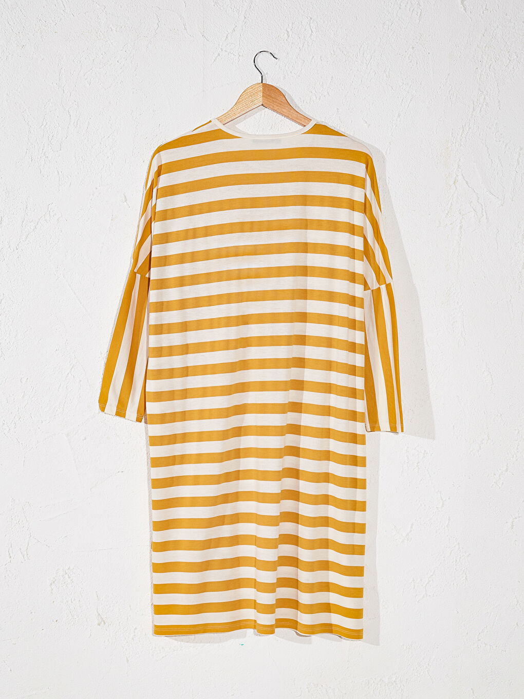 Striped Oversized Single Jersey Tunic-2