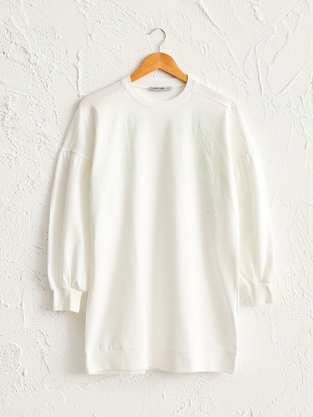 LCW Modest İşlemeli Salaş Sweatshirt -0WI076Z8-EEW