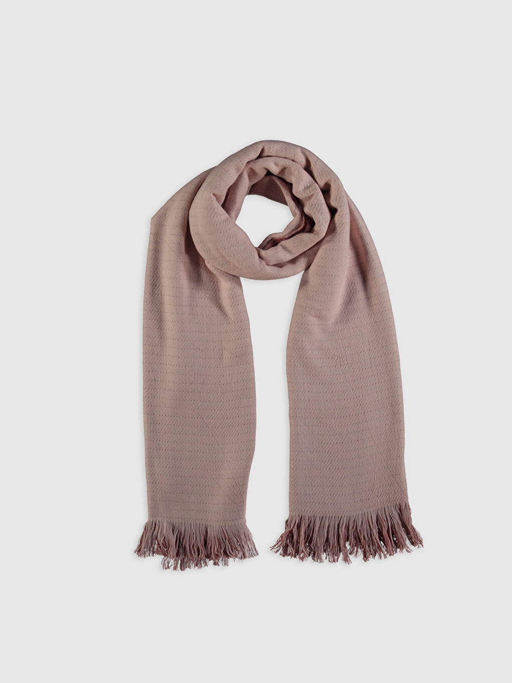 LCW ACCESSORIES Double Sided Fringed Acrylic Scarf -0WI178Z8-DMT