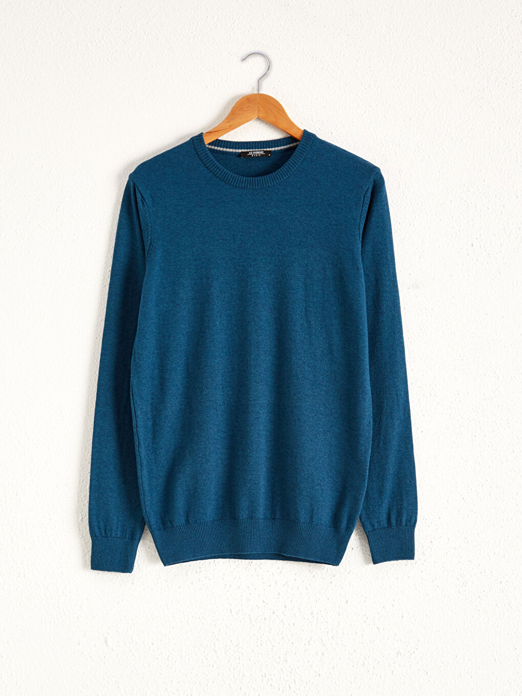 Pull-over en laine à col rond en tricot